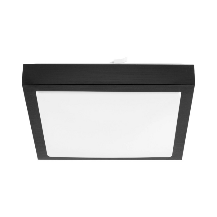 Plafonieră neagră pătrată, compatibilă becuri E27 max 40W