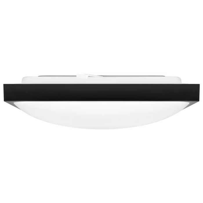 corp iluminat tavan patrata neagra 2xe27 ip44