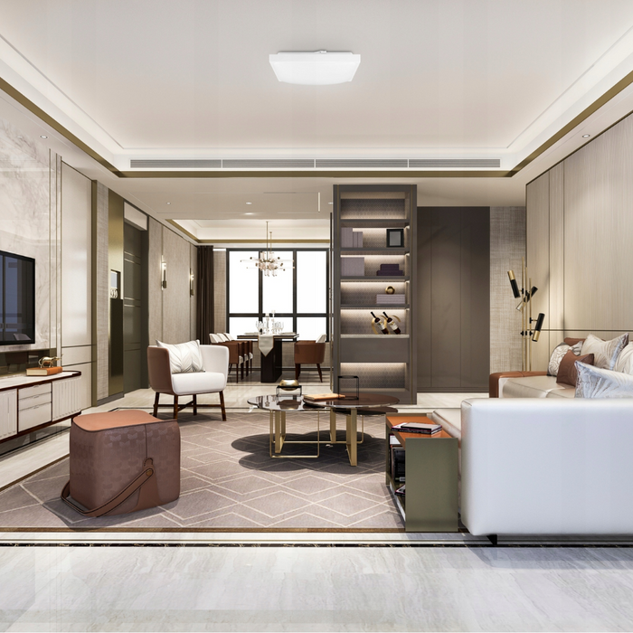 plafoniera practica patrata alba luvo 305x305mm
