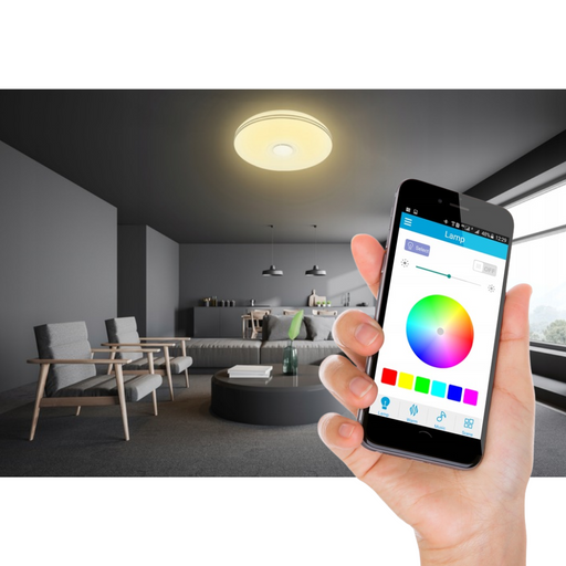 plafoniera inteligenta nevada 72w rgbw cct cu aplicatie