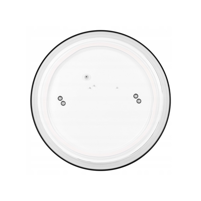 Plafonieră LED rotundă neagra 18W rezistentă la stropi
