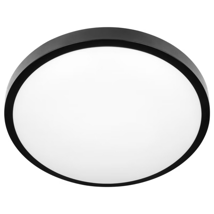 plafoniera eleganta neagra Ø305mm cu socluri e27
