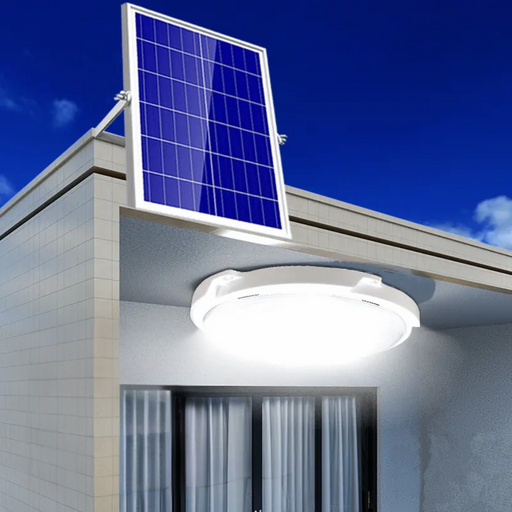 plafoniera solara, plafoniera led cu incarcare solara, plafoniera cu panou solar, iluminat solar, lampa solara, lampa cu incarcare solara, plafoniera led solara 120w, plafoniera solara cu senzor, ledia.ro