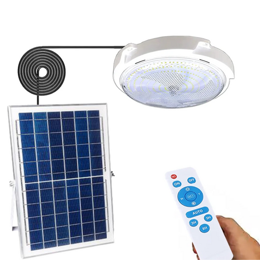 plafoniera solara, plafoniera led cu incarcare solara, plafoniera cu panou solar, iluminat solar, lampa solara, lampa cu incarcare solara, plafoniera led solara 120w, plafoniera solara cu senzor, ledia.ro