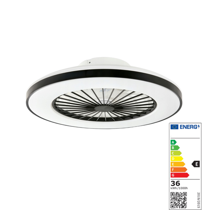 Plafoniera LED KLEO neagră cu CRI >80 pentru redarea naturală a culorilor si clasa energetica E
