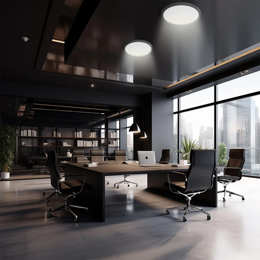 plafoniere LED lumina neutra in birou, putere 36w