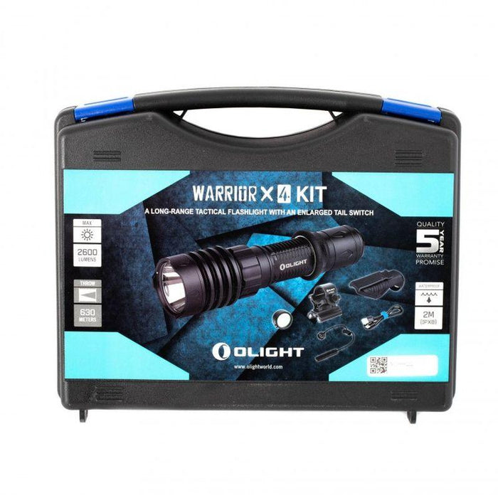 Olight Warrior X4 – lanternă tactică de înaltă performanță in cutie transport

