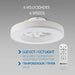Ventilator plafon LED Venecia CCT cu control prin aplicație