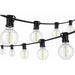 Ghirlandă LED 230V 10m cu 10 becuri E12 lumină caldă 2700K pentru exterior