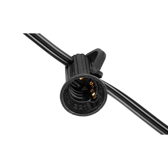 Ghirlandă LED 230V 10m cu 10 becuri E12 2700K, IP44, Exterior