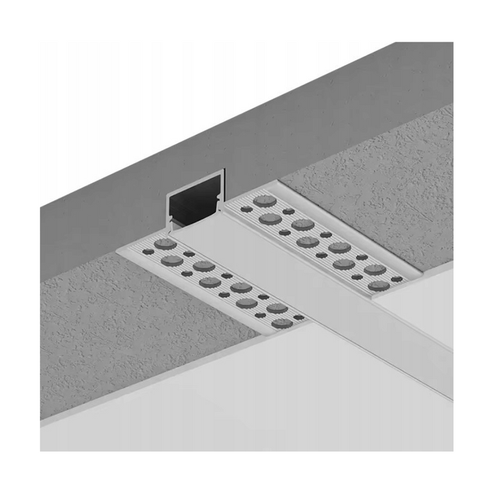 Profil LED îngropat din aluminiu pentru benzi luminoase arhitecturale
