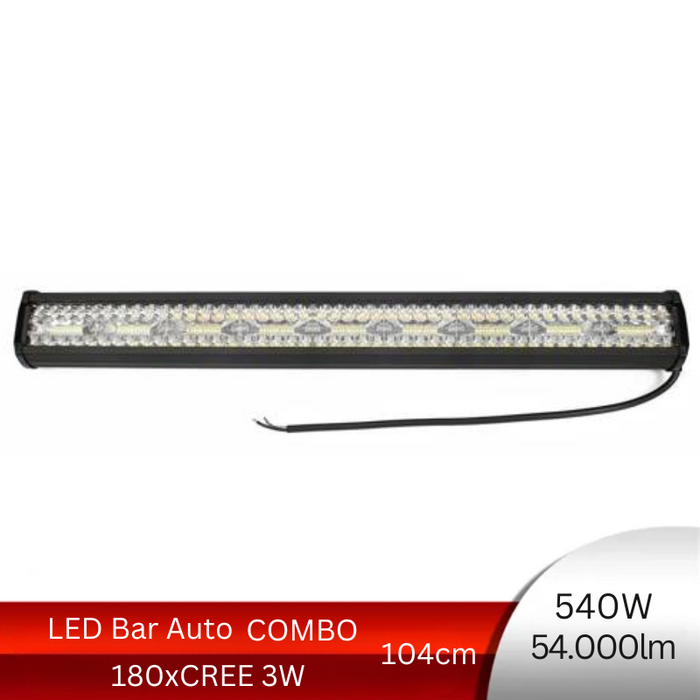 LED bar 540w, LED light bar, lumini LED bar, bare LED pentru mașini, bare luminoase LED, bara led combo, bara led 104cm, ledia.ro
