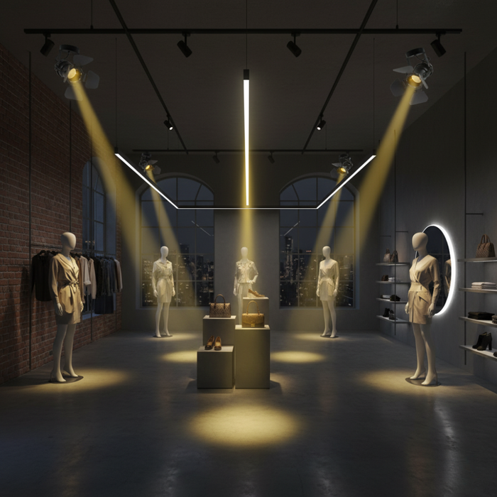 Spot metalic cu panouri reglabile design Cinema