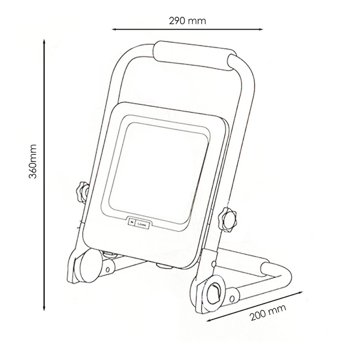 Proiector LED Napoli 150W IP65 pentru utilizare profesională în exterior