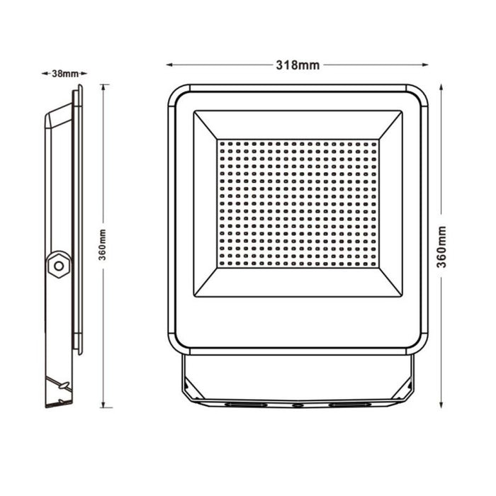 Proiector LED exterior 200W, Proiector LED grădină, Proiector LED fațade, Proiector exterior aluminiu, Iluminare curte LED,
Proiector spații exterioare, Iluminat arhitectural exterior, Proiector LED parcare, Temperatură de culoare reglabilă