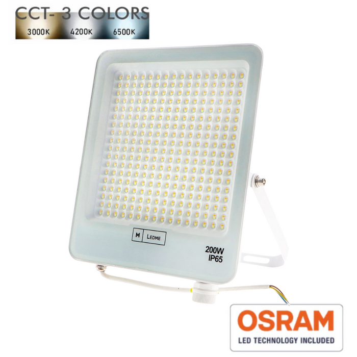 Proiector LED 200W alb cu temperatură de culoare CCT reglabilă și LED Osram