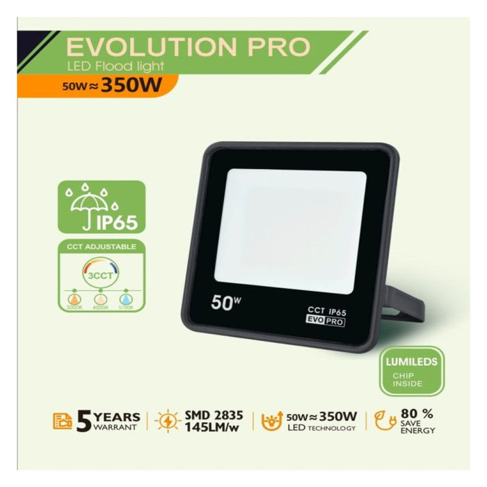 Proiector LED exterior 50W - CCT - EVO PRO - Lumileds Chip