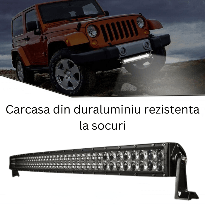 bara led auto curbat, ledbar auto, led bar auto, ledbar combo beam, led bar auto 288w, ledbar 12-24v, bara led auto masini teren, bara led auto offroad, ledbar 24480lm, ledbar auto 127cm, ledia.ro