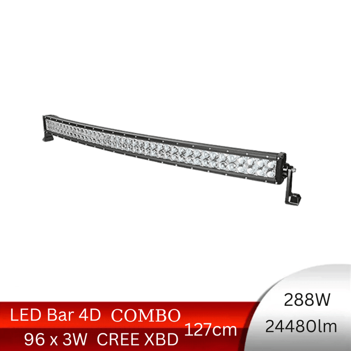 LED Bar Auto 4D Curbat 288W/24480 Lumeni, 127 cm, Combo Beam