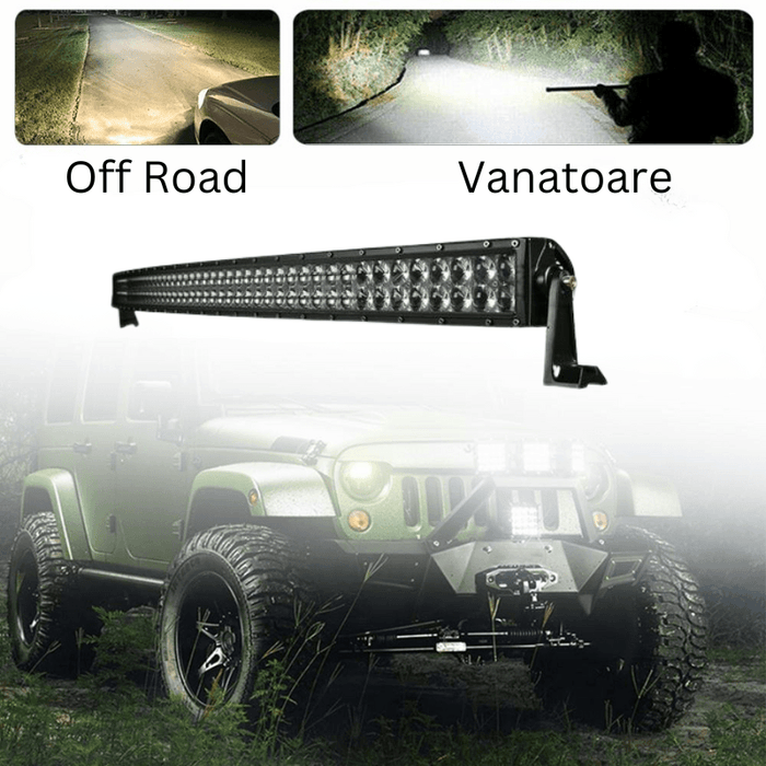 bara led auto curbat, ledbar auto, led bar auto, ledbar combo beam, led bar auto 288w, ledbar 12-24v, bara led auto masini teren, bara led auto offroad, ledbar 24480lm, ledbar auto 127cm, ledia.ro