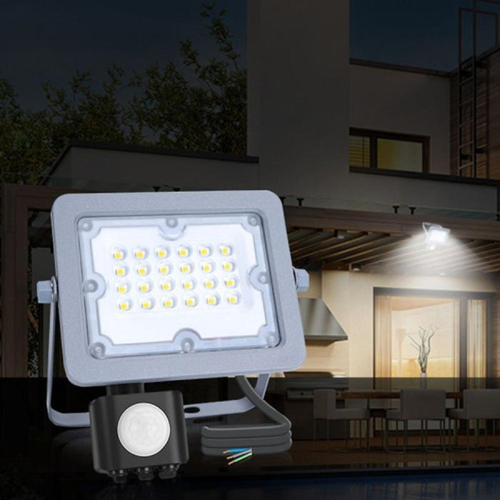 proiector led exterior, proiector cu senzor miscare, proiector 30w 4000k, proiector fatada, proiectoare senzor curte, proiector led dedeman, ledia.ro