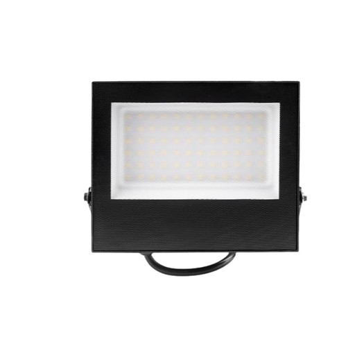 Vedere frontala proiector led 50w cu lumina rece, iluminat exterior