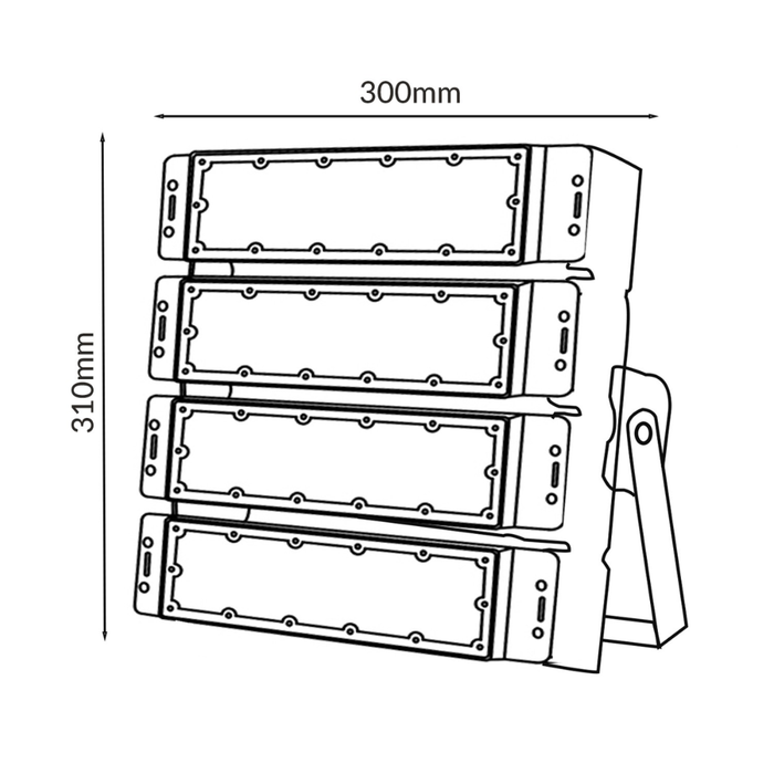 proiector led modular rgb 200w, driver mean well, control dmx512