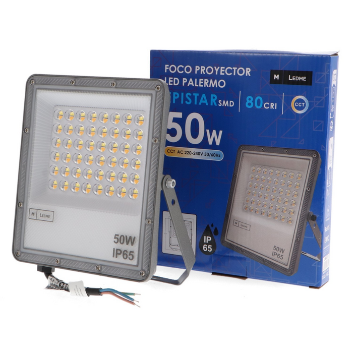 Proiector LED Palermo 50W aluminiu negru 5000 lumeni

