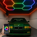 Instalație luminoasă hexagon RGB 180W cu efecte colorate
