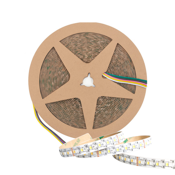 Bandă LED RGB multicolor și alb reglabil 24V pentru proiecte smart-home
