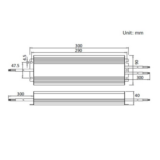 Alimentator banda LED 12V 400W IP67 exterior interior
