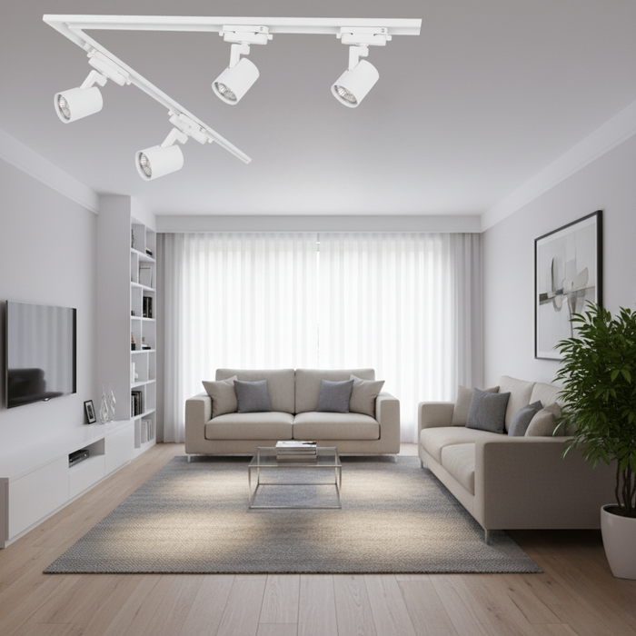 Sistem de șină 1,5 m cu 4 spoturi pentru dining/living
