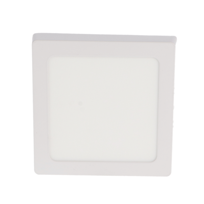 Spot alb patrat rama aluminiu, montaj suprafata