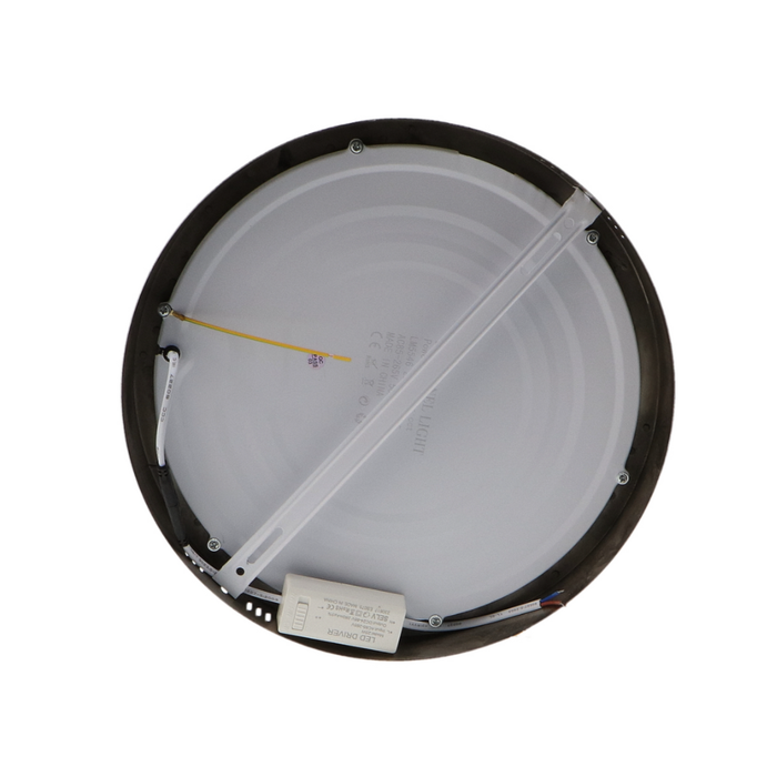 Spot LED 25W din aluminiu nichelat, montaj pe suprafață
