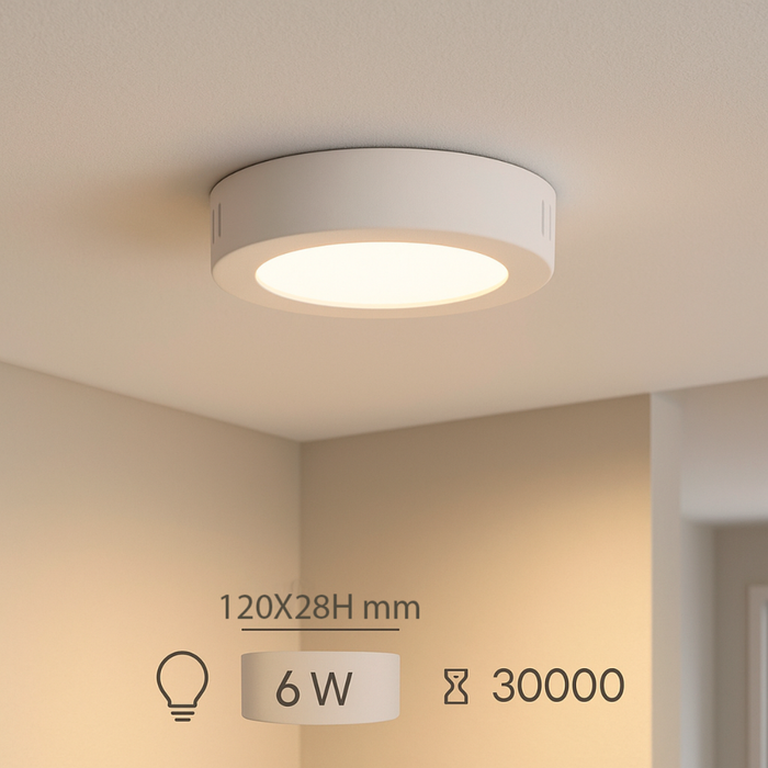 Spot LED rotund Ø120 mm profil 28 mm