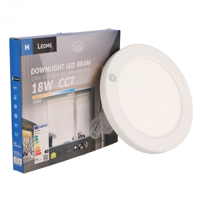 Spot LED pentru hol și casă scării, lumina 3 CCT
