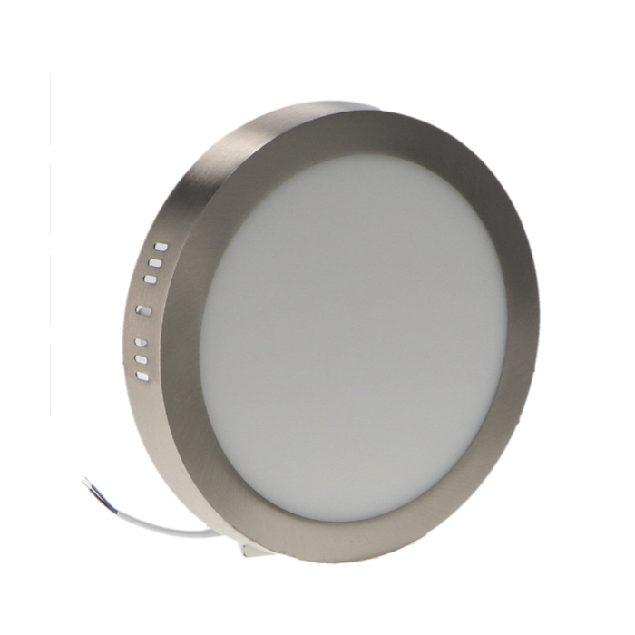 Spot rotund argintiu, IP44, rezistent la umiditate