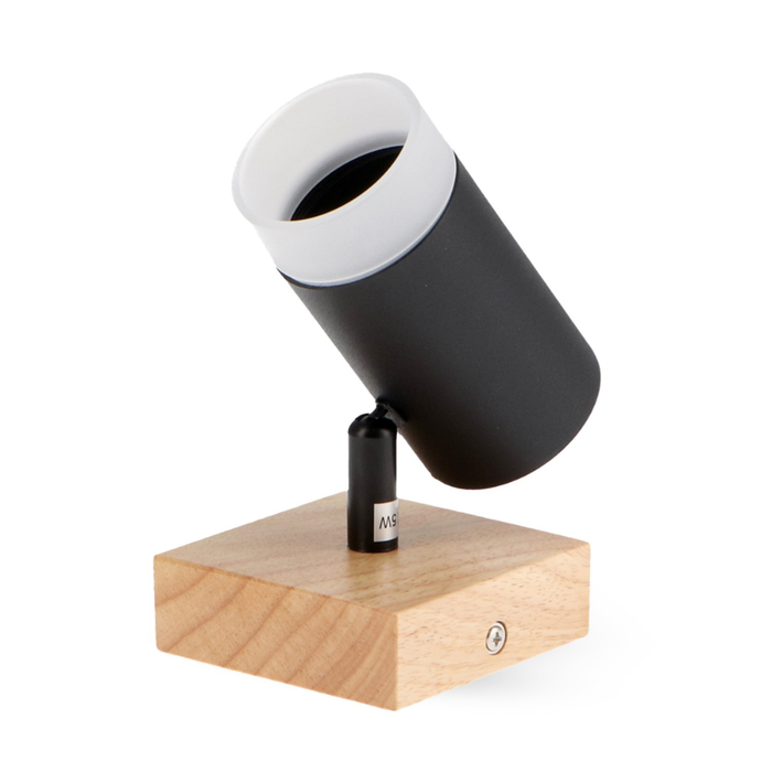 spot decorativ metal și lemn modern