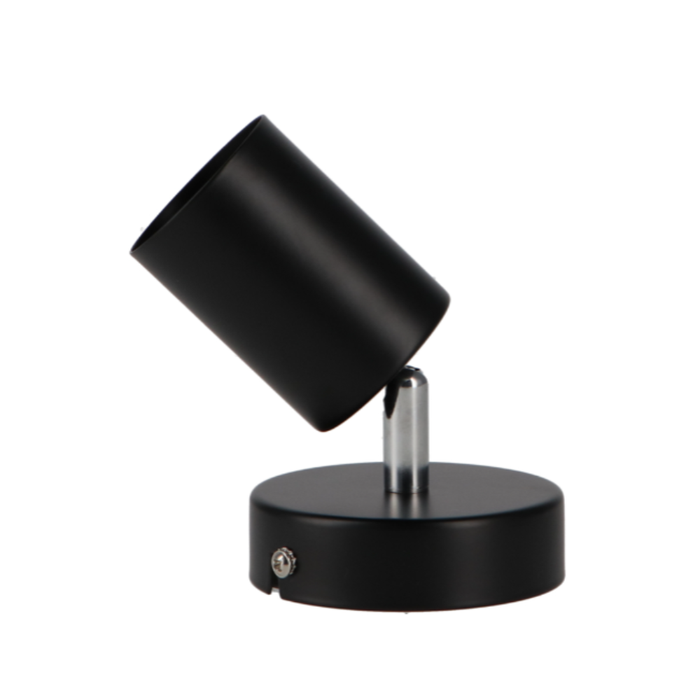 aplică decorativă neagră cu GU10, spot reglabil negru pentru interior