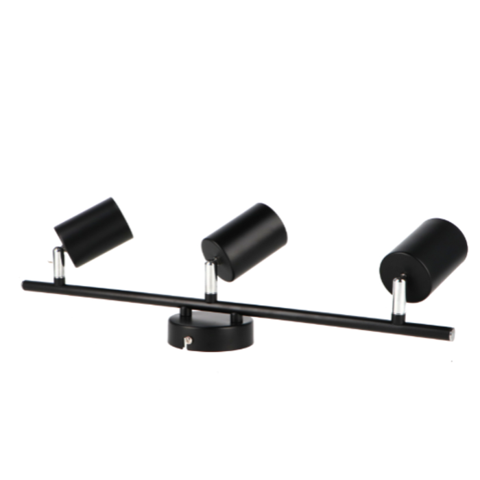 plafonieră Black cu 3 becuri GU10