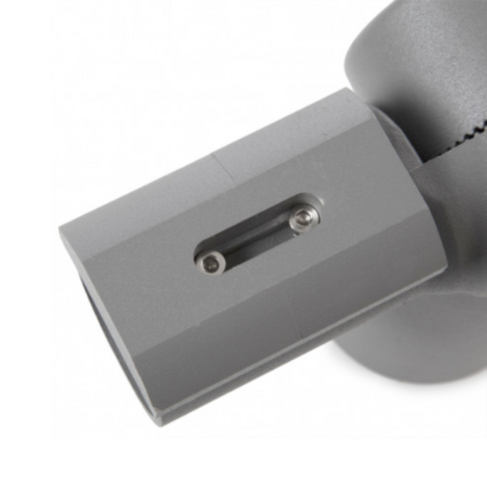 Suport lampă stradală reglabil din aluminiu gri