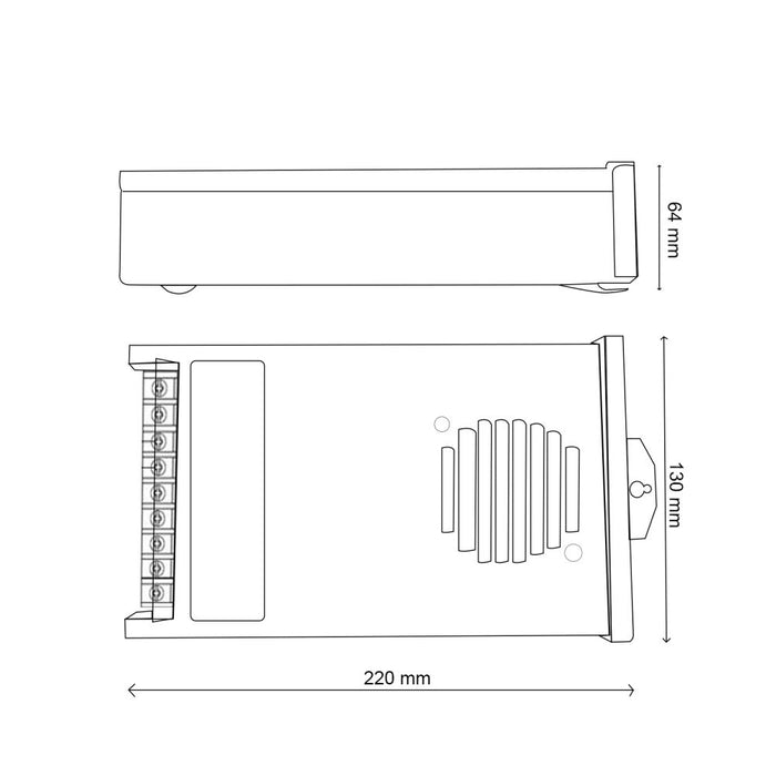 sursa alimentare 12v 1000w, sursa de alimentare aluminiu 12v, surse alimentare 1000w, sursa alimentare banda LED 12v, surse 12v 1000w, ledia.ro