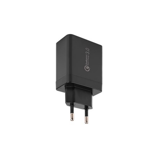 Sursă de alimentare cu 4 porturi USB-A, vedere laterală, design ergonomic și durabil