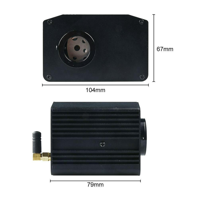 Sursă optic LED cu roată sclipitoare reglabilă