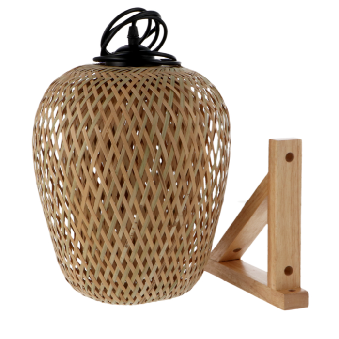 Pendul Tabarca boho japandi cu lumină caldă