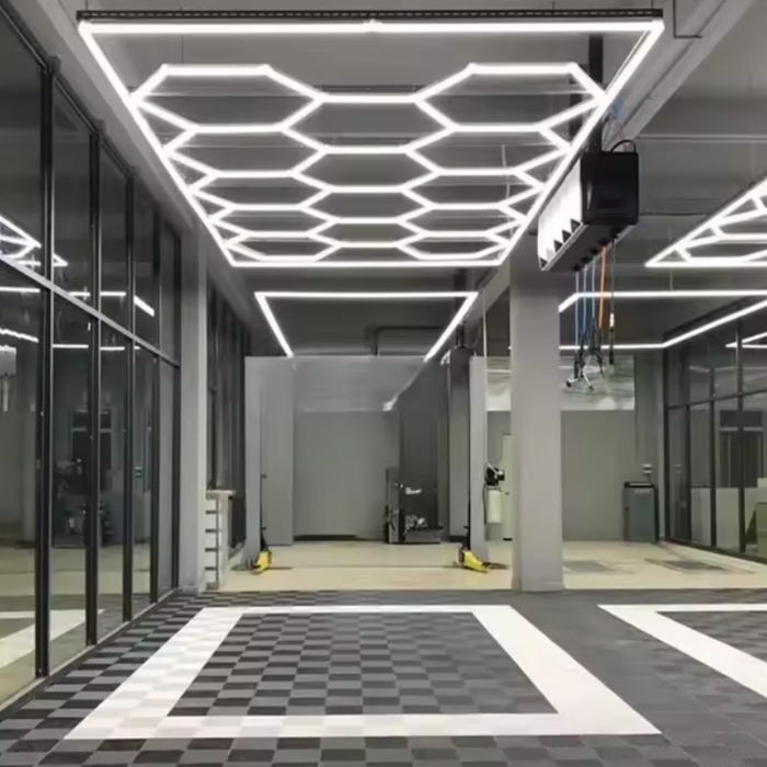 Panou LED tavan cu formă geometrică hexagonală