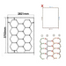 Panou LED HoneyComb RGB 580 W dimensiuni