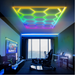 Detaliu conexiune modulară panou LED HoneyComb RGB 580 W