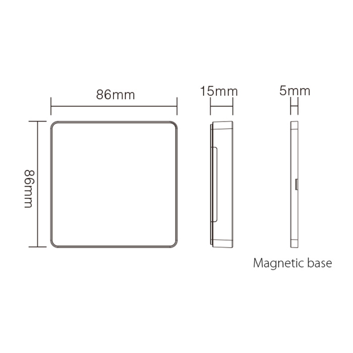 telecomandă SPI B6 cu montare magnetică