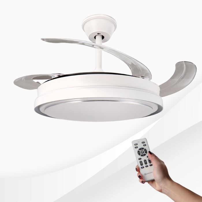 ventilator tavan, ventilator cu lustra CCT, lustra cu ventilator si telecomanda, corp iluminat cu ventilator, lustra led cu ventilator i telecomanda, ventilator tavan silentios, ledia.ro